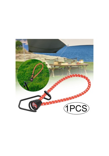 Suntek Kancalı Bungee Kablosu 6mm Halat Kanopi Kırmızı Kırmızı