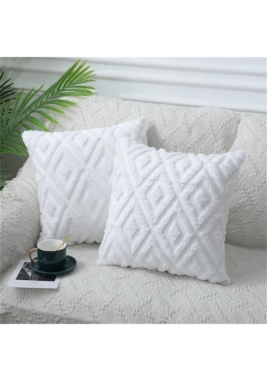 Olanly Yumuşak Minder Örtüsü 45x45 Peluş Yastık Kılıfı Rahat Ev Dekor Atmak Yellow 45x45cm Yellow