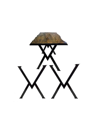 Bin1Fırsatt Metal Masa Ayağı Ahşap Masif Yemek Çalışma Bilgisayar Masası Ayak