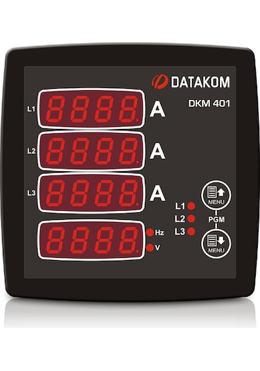 Datakom Dkm-401 ,96x96mm 220vac 3-faz Multimetre