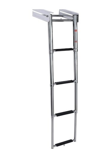 Erol Teleskopik Merdiven 4 Basamaklı Platform Altı Kızaklı 254x1150 mm