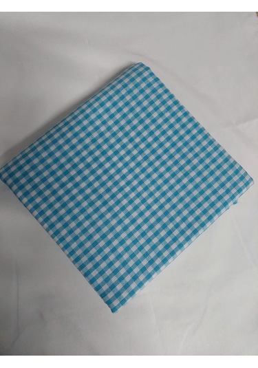 Kareli Desen Pötikareli Masa Örtüsü Turkuaz