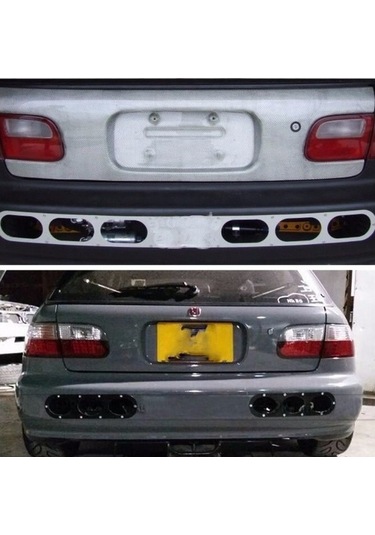 Wondernest 2'si 1 Arada Universal Araç Arka Tampon Hava Difüzör Yönlendirme Paneli Diğer