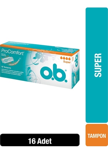 O.B. ProComfort Tampon Süper 16'lı