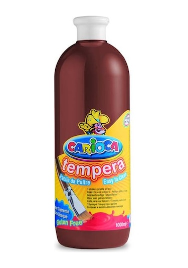 Carioca Tempera Yıkanabilir Poster Boya 1000 Ml.  Kahverengi