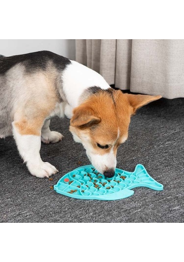 Sones Evcil Hayvan Kedileri Ve Köpekleri Silikon Yavaş Yemek Matı Boğulma Önleyici Kase