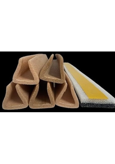 5 Adet Kahve Geçmeli 1 Adet Yapışkanlı Kapı Altı Soğuk Önleyici