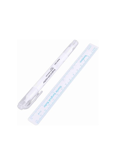 Vkemall Cilt İçin Steril Tek Kullandım Markör Kalemi - İki Uçlu Uçlar İle Doğru Konumlandırma Ve Detaylı İşler İçin Tato Ve Cerrahi Erişim Malzemesi Diğer