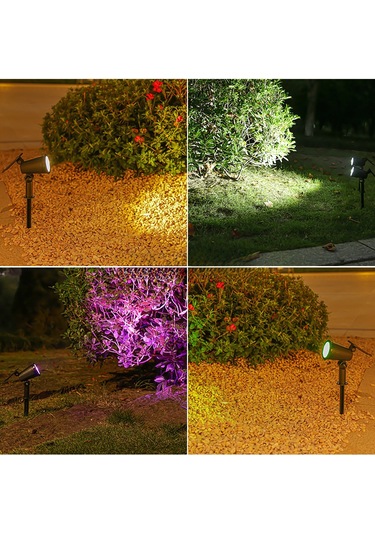 Reedark Güneş Enerjili Dışarıdaki Işık Kontrollü Su Geçirmez Çim Çiçeği Bahçe Ağaç Işığı 2302-1 Led Isınma Işığı Üç Seviye