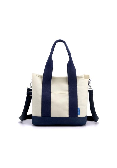 Mavi Kanvas Çanta Çok Cepli Çapraz Vücut Kadın 2024 Yeni Anne Küçük Eğlence Seyahat Küçük Omuz Çantası Mavi