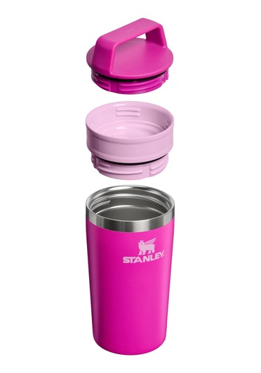 Stanley The Cafe To-go Termos Bardak 0,35 Lt Violet Blossom Çok Renkli