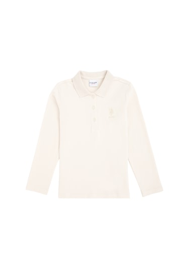 U.s. Polo Assn. Kız Çocuk Krem Sweatshirt 50296377-vr071 Krem