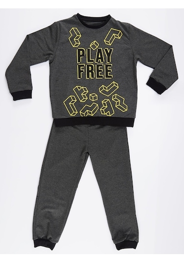 Denokids Mushi Play Free Erkek Çocuk Pantolon Takım Çok Renkli