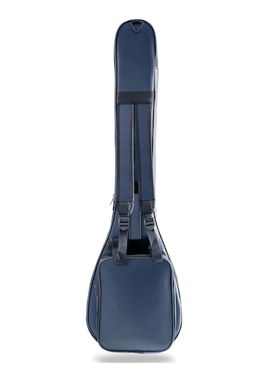 Profesyonel Su Geçirmez 20 Mm Pedli Gigbag Uzun Bağlama Saz Kılıfı Lacivert
