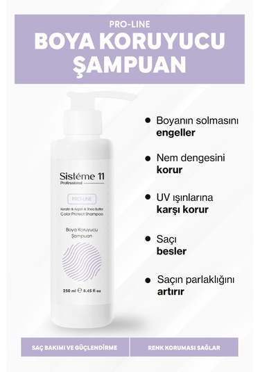 Sisteme 11 Boya Koruyucu Şampuan 250 Ml Boyalı