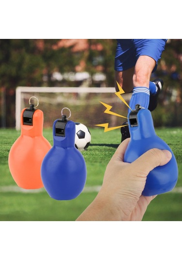 Homyl 2 Parça El Sıkma Düdük Antrenörler Turuncu-ve-mavi Turuncu Ve Mavi