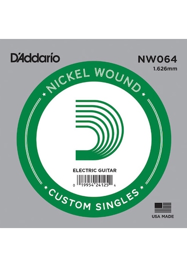 D'addario Acoustic Or Electric Nickel Wound Singles .064 - Nw064