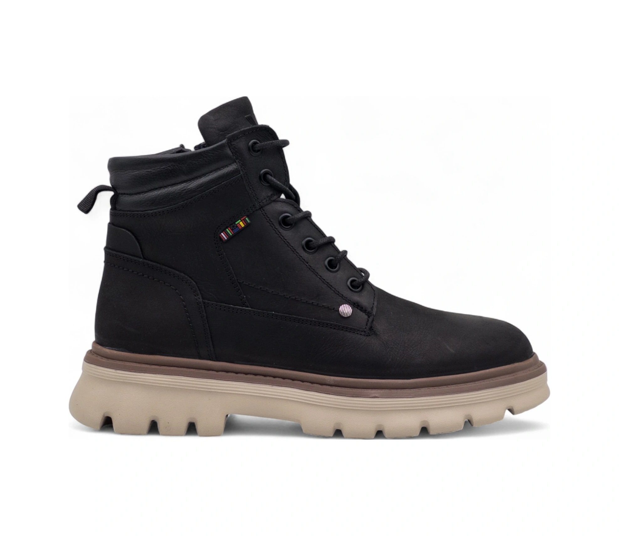 Voyager M368 Erkek Hakiki Deri Bot Siyah