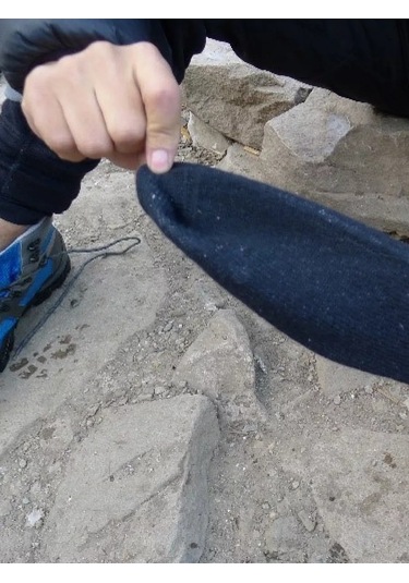 Koı-fısh Dev Satırlı Su Geçirmez Trekking Spor Çoraplar 234245510 Gri