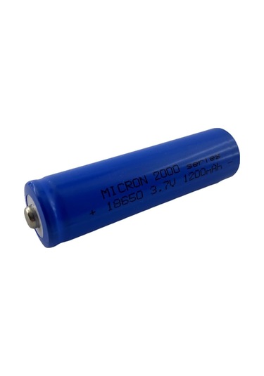 Micron 1200 mAh 3.7 V 18650 Başlı Li-Ion Şarj Edilebilir Pil