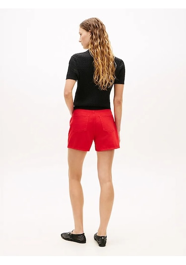 Tommy Hilfiger Dnm Clr Mını Short Hw Kadın Turuncu - Ww0ww49579