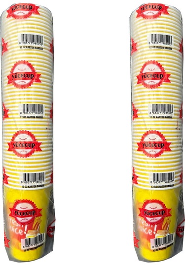 Dağyüce Kağıt Karton Bardak Tek Kullanımlık Çay Kahve Bardağı - 12 Oz - 50 Adetlik 2 Paket 100 Adet