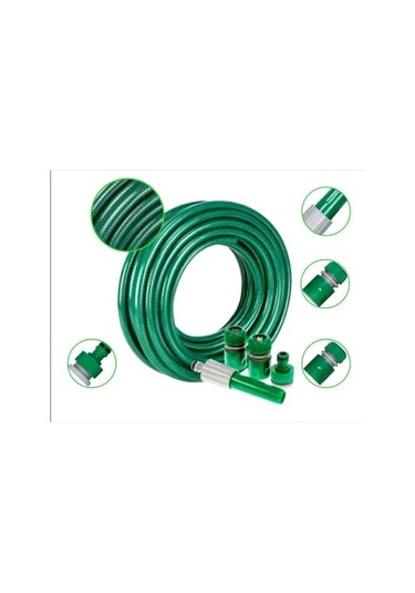 Venoa Meteor Vdz50 Kırılmaz Örgülü Makaralı Bahçe Su Hortumu 50 Mt 6 Parça