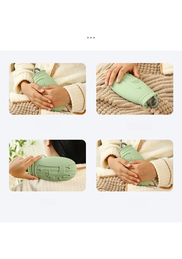 Yystore Sıcak Su Şişesi Kalınlaştırılmış Taşınabilir Patlamaya Dayanıklı Bej