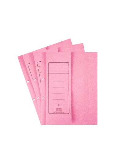 Alemdar Yarım Kapak Karton Kapsül Dosya 50'li Pembe