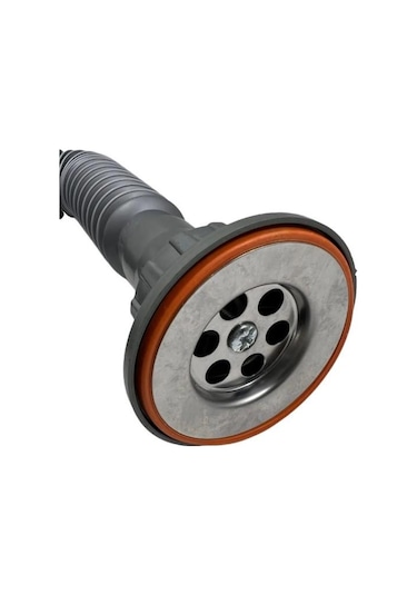 Karen Banyo Metal Süzgeçli Körüklü Lavabo Mutfak Sifonu Lavabo Gider Borusu 1.kalite Gri