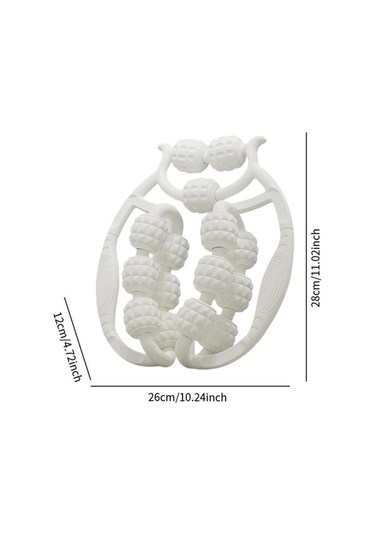 Pazly Uyluk Silindir Masaj Aleti 360 Derece Beyaz Homyl Egzersiz Beyaz