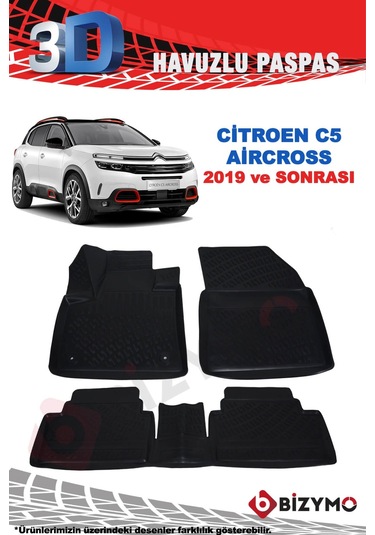 Citroen C5 Aircross 2019 Ve Sonrası 3D Paspas Takımı Bizymo