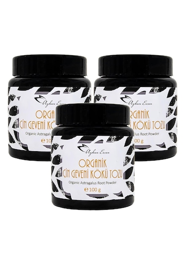 Ayhan Ercan Organik Astragalus Root Çin Geveni Kökü Tozu 100 Gx3 Adet