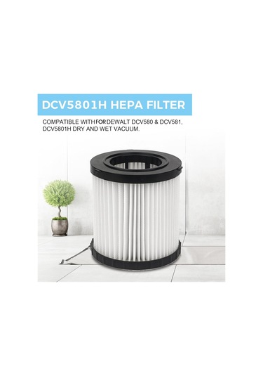 Crackedice Dewalt Atölye Süpürgesi İçin 3 Adet Dcv5801h Vakum Hepa Filtresi