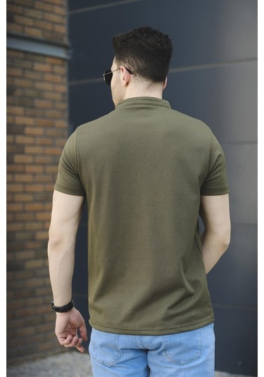 Roderick Hakim Yaka Petek Kumaş Yarım Fermuarlı Erkek Tshirt