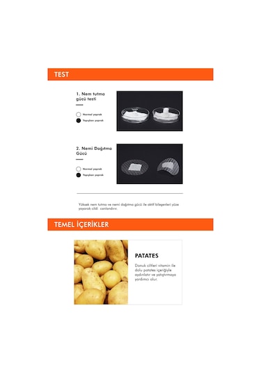 Missha Patatesli Aydınlatıcı Yaprak Maske 1 Adet Airy Fit Sheet Mask Potato