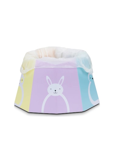 Babyjem Karton Seyahat Lazımlığı Desenli Beyaz