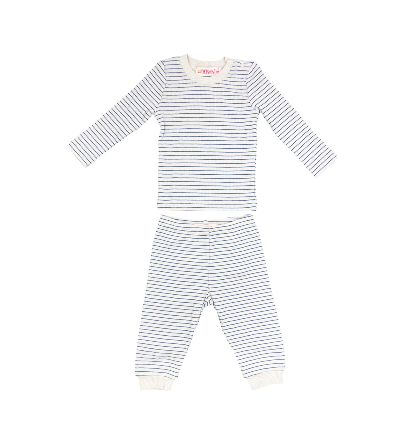 Tiffany Baby Organik Modal Theme Çizgili İkili Takım 89012 Saks
