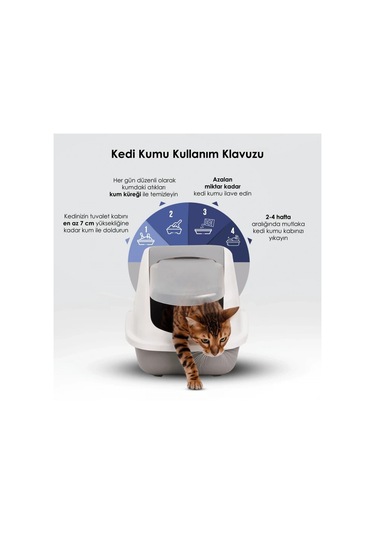 Gofrette Natural Topaklaşan Bentonit Kedi Kumu 20 L