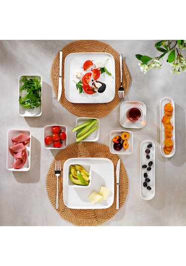 Schafer Luca Kahvaltı Takımı 32 Parça-krem Mavi