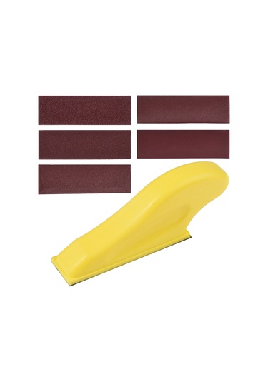 Dofolink 30 Adet Kısa Zımba Zımpara Kağıdı 80/120/180/240/400 Tane , 3.5x1 İnç Kırmızı, Ahşap Mobilya-metal-araç Detaylı Zımparalama İçin