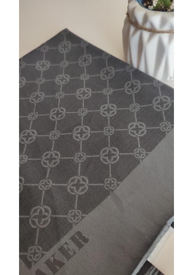 Aker Elegance Monogram Eşarp 001 Antrasit