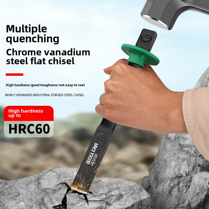 Hombey Endüstriyel Çelik Mermer Kesici - Krom Vanadyum Bıçaklı, Sert Malzeme İçin Hassas Kesim, 6" Siyah Oksit Düz Morçuk