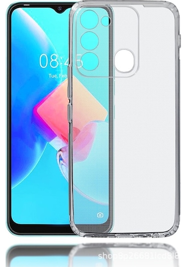 Tecno Spark 8c Kapak Kamera Korumalı Süper Silikon Şeffaf Kılıf