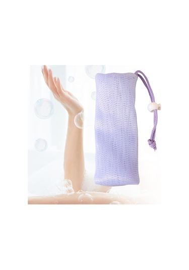 Homyl Sabun Köpüğü Örgü Çanta, Tasarrufu Kese, Banyo Için