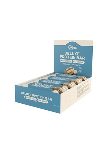 Clean Powders Deluxe Protein Bar %36 Protein 55 Gr 12 Adet - Beyaz Çikolata Kurabiye