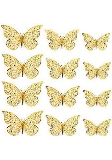 1 Set Duvar Çıkartması Tutkallı İçi Boş Tasarım Kağıt Sanatı 3d Kelebek Buzdolabı Çıkartması Ev Dekorasyonu Ev Eşyaları P Diğer