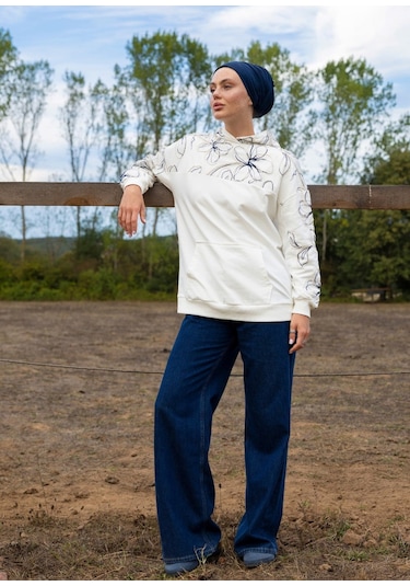 Mayovera Sweatshirt Ekru Keten Ekru
