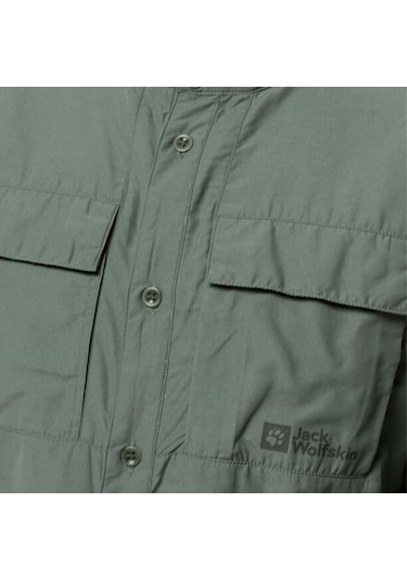 Jack Wolfskın Jack Wolfskin Erkek Gömlek Barrier L/s Haki 4311