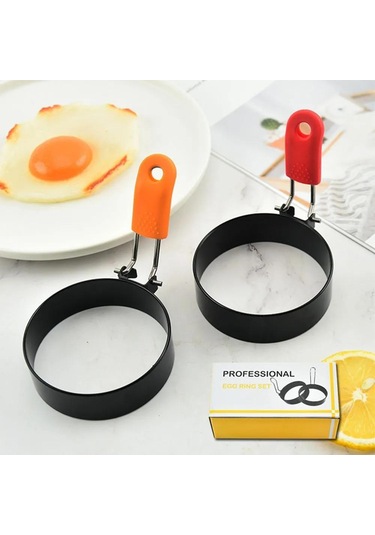 Yunboo 4'lü Demir Non-stick Yumurta Çemberi Seti - Tam Yuvarlak Yumurta, Pancake Ve Burger İçin Mutfak Gereci Diğer